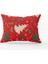 Kırmızı Yeşil Yılbaşı Temalı Dijital Baskılı Kırlent Yastık Kılıfı - CGH297-3550 Çift Tarafı Baskılı 1