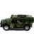 Metal Hummer Askeri Jeep Çek Bırak Yeşil Işıklı 12 cm 2