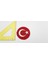 dairesel Türk Bayrağı " 6 cm Çapında Arma Yama Patch (1 Adet) 2