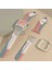 Apple Watch 4 42MM Ile Uyumlu Foden Renkli Desenli Kordon Grape Fruit 3