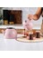 Emaye Midi Terazzo Pembe Çaydanlık Takımı 2