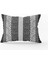 Beyaz Siyah Geometrik Çizgili Kırlent Yastık Kılıfı - CGH087-3550 Çift Tarafı Baskılı 1
