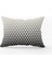 Siyah Krem Geometrik Modern Kırlent Yastık Kılıfı - CGH135-3550 Çift Tarafı Baskılı 1