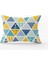 Sarı Mavi Marin Desenli Kırlent Yastık Kılıfı - CGH133-3550 Çift Tarafı Baskılı 1