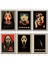 6 Lı Mdf Çığlık Klasik Korku Filmi Afiş Scream Ahşap Poster 1