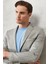 ALTINYILDIZ CLASSICS Erkek Gri-mavi Ekstra Slim Fit Dar Kesim Mono Yaka Kareli Klasik Takım Elbise 1