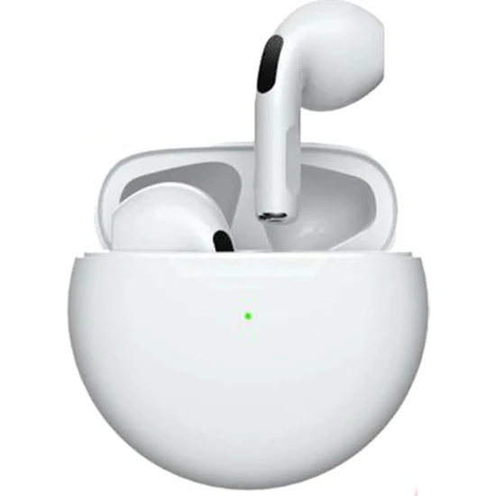 Elegant Choices Pro6 Tws Kablosuz Kulaklıklar Bluetooth Kulaklık Kulakiçi Bas Kulaklık Pro6 Spor Mikrofonlu Kulaklık (Yurt Dışından)