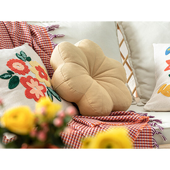 English Home Summer Bloom Dekoratif Kırlent 40 cm Sarı