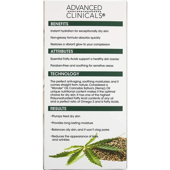 Advanced Clinicals Hemp Seed Oil 52ml Fiyatı Taksit Seçenekleri 5499