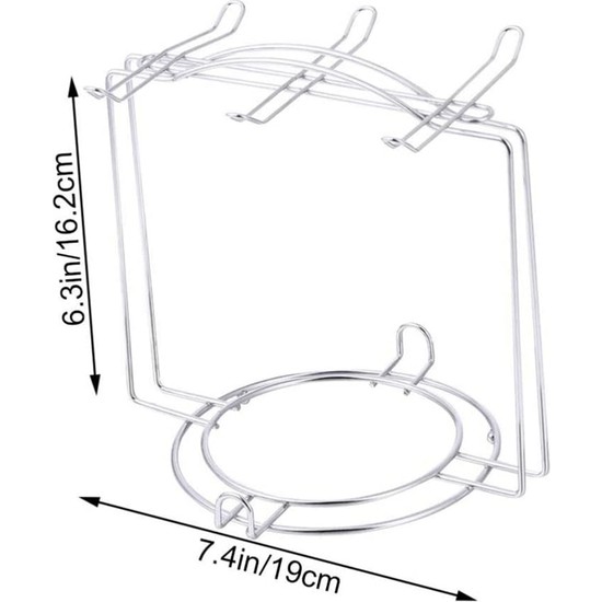 ZSSLD Paslanmaz Çelik Kahve Fincanı Tutucu Ev Mutfak 6 Kupa Fiyatı