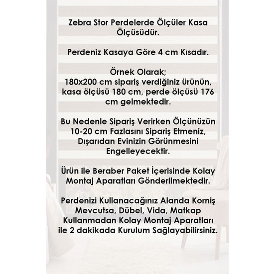 Ceyhan Store Pudra Bambu Zebra Perde Fiyatı Taksit Seçenekleri