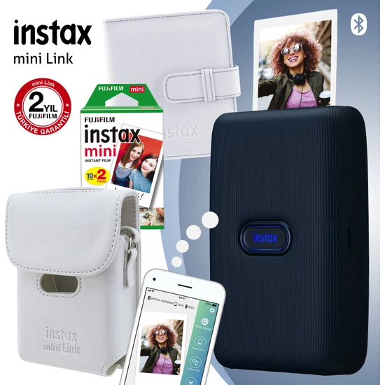 Instax Mini Link Mavi Akıllı Telefon Yazıcısı