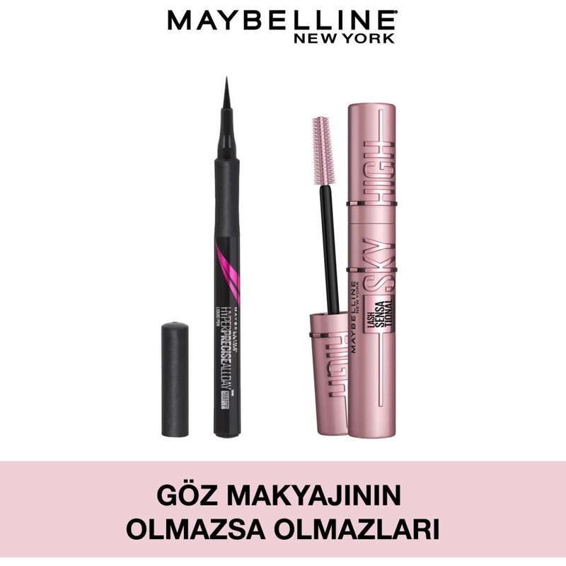 Maybelline New York Master Precise Eyeliner - Black + Lash Sensational Sky High Maskara