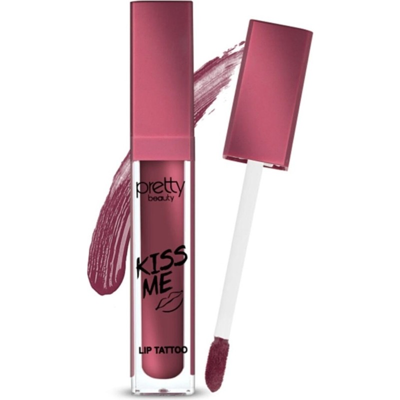 Pretty Beauty Kiss Mee Lip Tattoo 24 Saat Kalıcı Mat Likit Ruj No:5