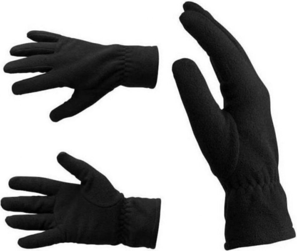 Katmirra Unisex Siyah Termal Kışlık Kaliteli Polar Eldiven görsel 2