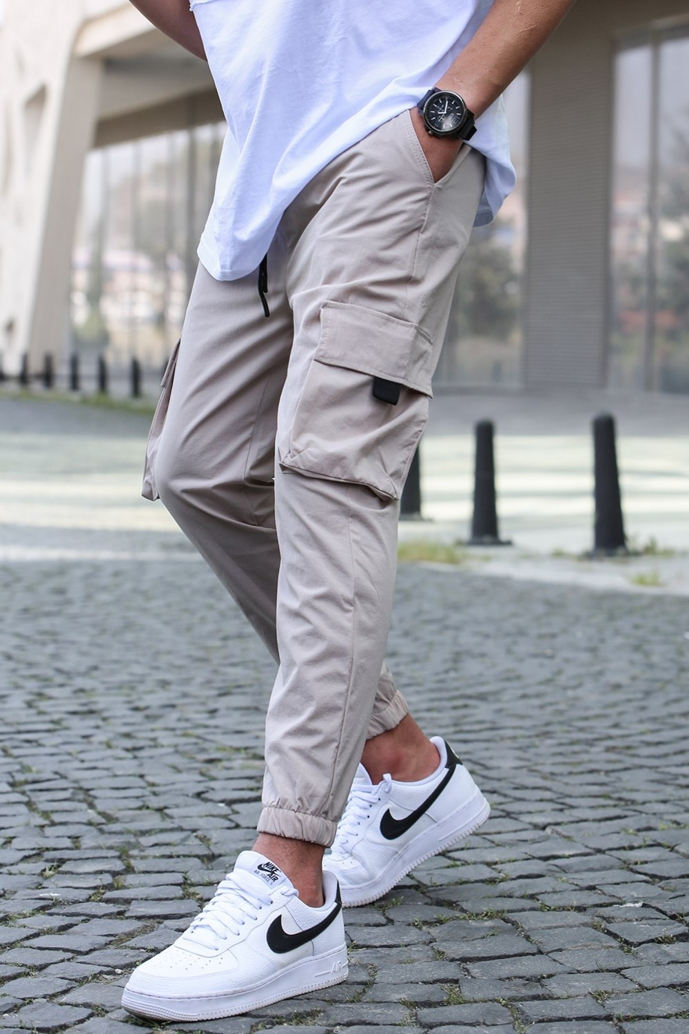 Madmext Füme Kargo Cep Erkek Jogger Pantolon 5461 görsel 6
