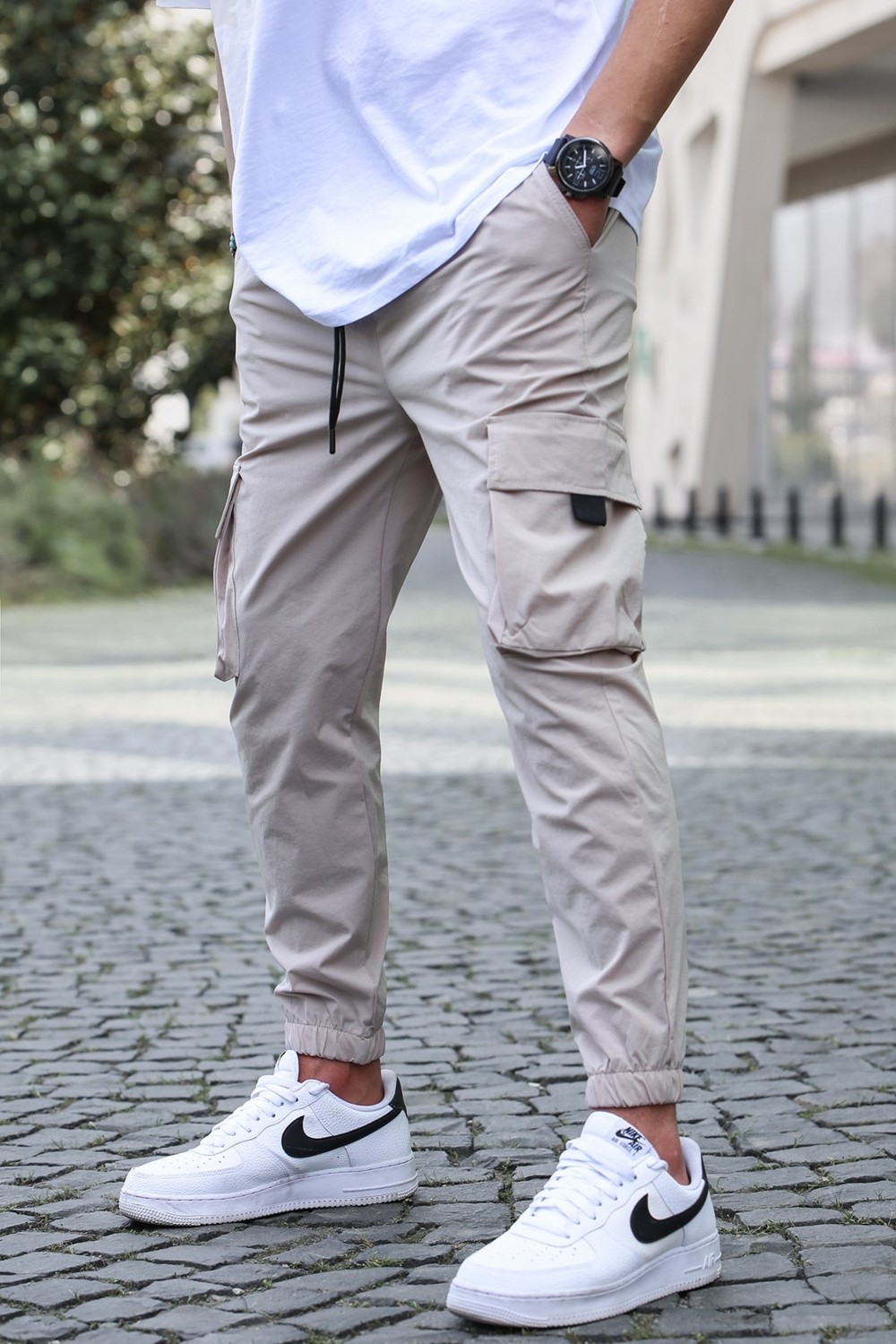 Madmext Füme Kargo Cep Erkek Jogger Pantolon 5461 görsel 7