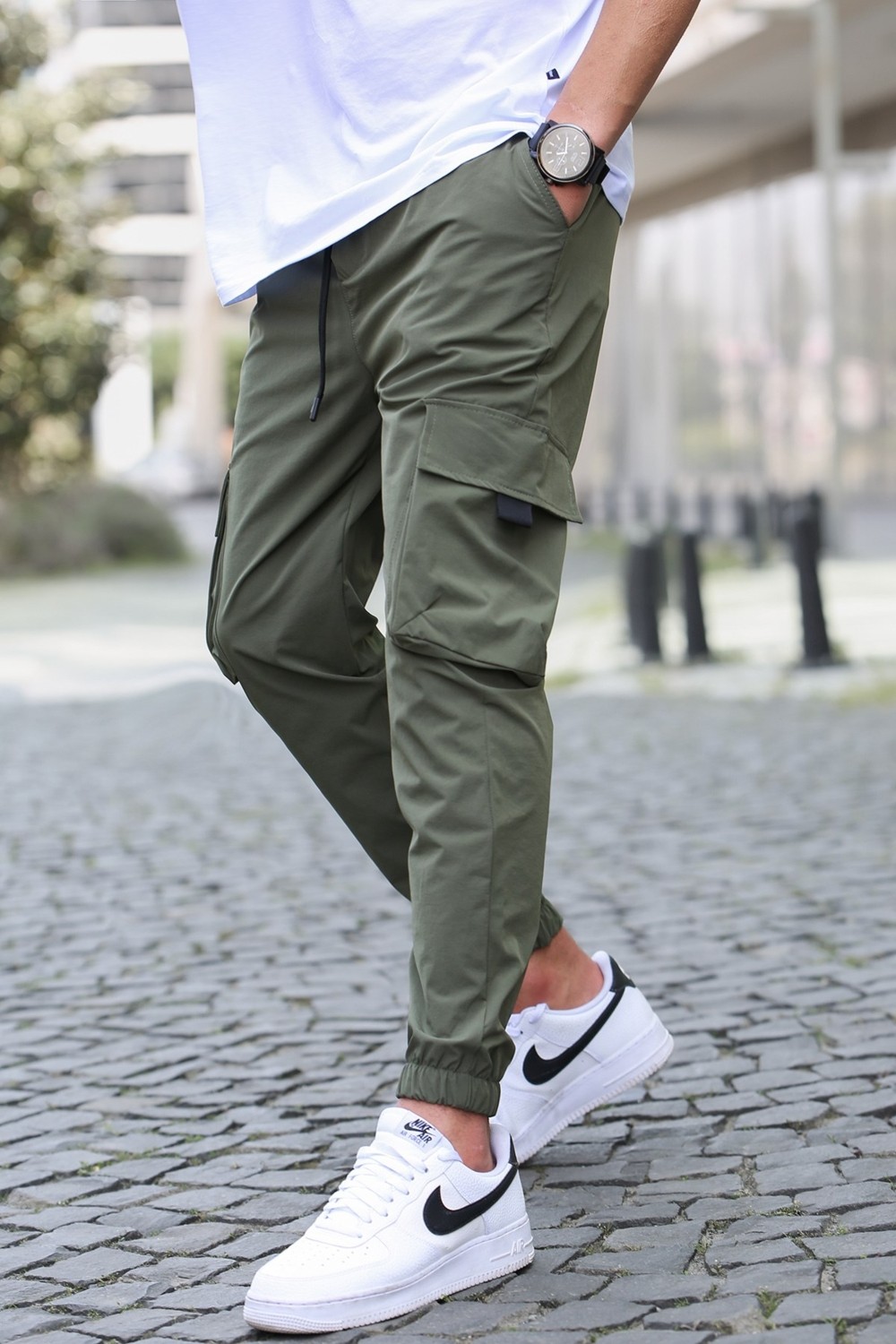 Madmext Füme Kargo Cep Erkek Jogger Pantolon 5461 görsel 8