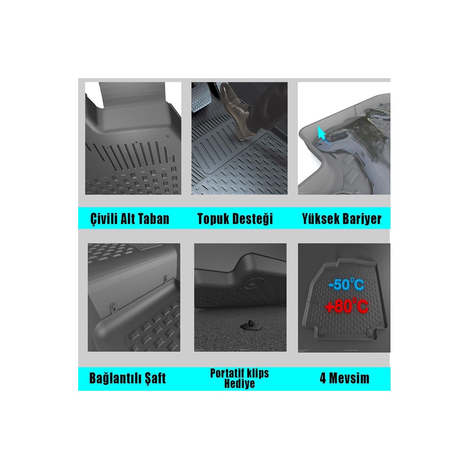 Sahler Fiat Egea Cross 4,5d Havuzlu Paspas Seti 2021+ Fiyatı