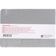 Talens Tac Sketch Book Shiny Silver 21X15 140GR