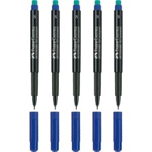 Faber-Castell Multimark 1523 S Asetat Kalemi 0.4 mm Mavi 5 Adet