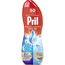 Pril Excellence Duo Jel Bulaşık Makinesi Deterjanı 900ml (50 Yıkama) Hijyen