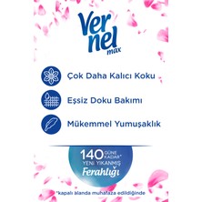 Vernel Max Konsantre Çamaşır Yumuşatıcısı Şakayık & Beyaz Çay 1440ml (60 Yıkama)