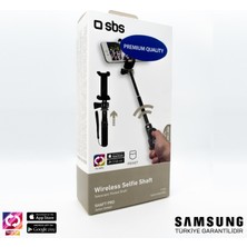 SBS Premium Bluetooth Selfie Çubuğu Siyah Samsung Türkiye Garantili