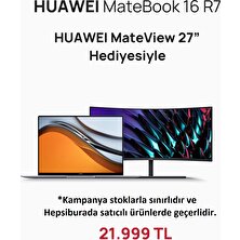 Huawei Matebook 16 AMD Ryzen 7 5800H 16GB 512GB SSD Windows 11 Home 16" IPS Taşınabilir Bilgisayar