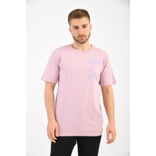 Moviment Pudra Kısa Kollu Baskı Detaylı T-Shirt