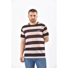 Moviment Siyah Regular Fit Çizgili Ringelli T-Shirt