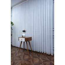 Evdepo Home Kullanıma Hazır 1/2 Seyrek Pile Tül Perde Tek Kanat - Ekru 110 x 270 cm