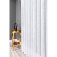 Evdepo Home Kullanıma Hazır 1/3 Sık Pile Tül Perde Tek Kanat - Ekru 110 x 240 cm