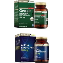 Nutraxin Ginkgo Biloba 60 Tablet + Alfa Lipoik Asit 200 Mg 60 Tablet