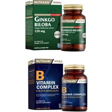 Nutraxin Ginkgo Biloba 60 Tablet + B Vitamin Complex 60 Tablet