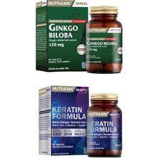 Nutraxin Ginkgo Biloba 60 Tablet + Keratin Formula 60 Tablet