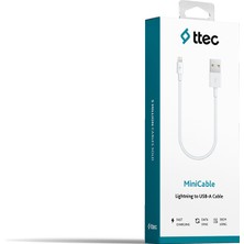 Ttec 2 Yıl Garantili  Minicable 30 cm Apple iPhone Uyumlu Şarj Kablosu