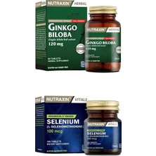 Nutraxin Ginkgo Biloba 60 Tablet + Selenyum 100 Mcg 100 Tablet
