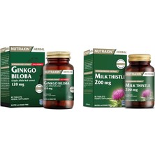 Nutraxin Ginkgo Biloba 60 Tablet + Milk Thistle 60 Tablet