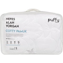EKS Ticaret Puffy Cotty Pamuk Tek Kişilik Yorgan (155x215 Cm)