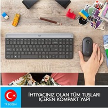 Logitech MK470 Slim Combo Kablosuz Klavye Mouse Seti 12 Fn Kısayolu ile Kompakt Klavye Sağ