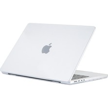 Codegen Apple 14" Macbook Pro M1 A2442 Beyaz Carbon Fiber Dizayn Kılıf Koruyucu Kapak CMPTF-142W