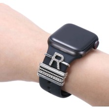 Bushco Store Apple Watch Uyumlu R Harfli Kordon Aksesuar/charm