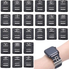 Bushco Store Apple Watch Uyumlu R Harfli Kordon Aksesuar/charm