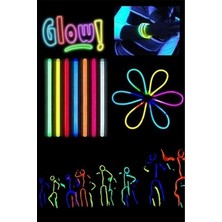 Greathings 50 Adet Glow Stick Fosforlu Çubuk Bileklik