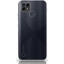 Kılıfmania Realme C21 Kapak Tıpalı Kamera Korumalı Şeffaf Premier Kılıf