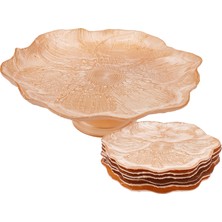 Emsan Rose Kek Saati Pasta Tabağı