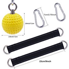 Xinhang 7.2 cm Topları Çekin Topları Cannonball Sapları Parmak Trainer Kavrama Gücü Eğitim Kol Kasları Barbells Spor El Kavrama Topu Egzersiz (Sarı) (Yurt Dışından)