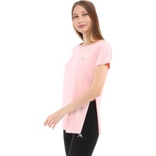 Raru Kadın %100 Pamuk T-Shirt Fumus Pembe