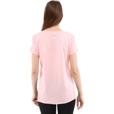 Raru Kadın %100 Pamuk T-Shirt Fumus Pembe